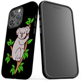 For iPhone 15 Pro Case Tough Protective Cover, Koala Illustration | Protective Covers | iCoverLover Australia