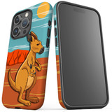 For iPhone 15 Pro Case Tough Protective Cover, Kangaroo Illustration | Protective Covers | iCoverLover Australia