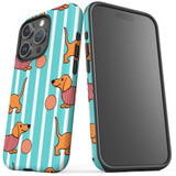 For iPhone 15 Pro Case Tough Protective Cover, Dachshund Dogs Cute | Protective Covers | iCoverLover Australia