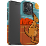 For iPhone 15 Pro Max Case Tough Protective Cover, Kangaroo Illustration | Protective Covers | iCoverLover Australia