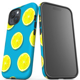 For iPhone 15 Case Tough Protective Cover, Lemon Slices | Protective Covers | iCoverLover Australia