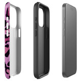 For iPhone 15 Pro Case Tough Protective Cover, Magenta Leopard Pattern | Protective Covers | iCoverLover Australia