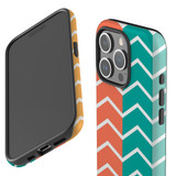 For iPhone 15 Pro Case Tough Protective Cover, Colourful Zigzag | Protective Covers | iCoverLover Australia