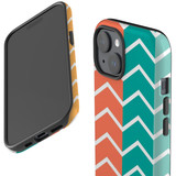 For iPhone 15 Case Tough Protective Cover, Colourful Zigzag | Protective Covers | iCoverLover Australia