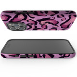 For iPhone 15 Pro Max Case Tough Protective Cover, Magenta Leopard Pattern | Protective Covers | iCoverLover Australia