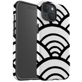 For iPhone 15 Case Tough Protective Cover, Japanese Folk Waves | Protective Covers | iCoverLover Australia