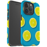 For iPhone 15 Pro Max Case Tough Protective Cover, Lemon Slices | Protective Covers | iCoverLover Australia