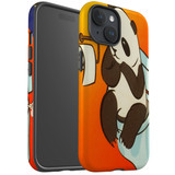 For iPhone 15 Case Tough Protective Cover, Pandas Toilet | Protective Covers | iCoverLover Australia