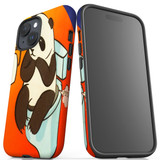 For iPhone 15 Case Tough Protective Cover, Pandas Toilet | Protective Covers | iCoverLover Australia