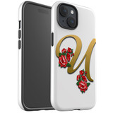 For iPhone 15 Case Tough Protective Cover, Letter U | Protective Covers | iCoverLover Australia