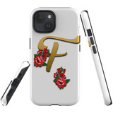 For iPhone 15 Case Tough Protective Cover, Letter F | Protective Covers | iCoverLover Australia