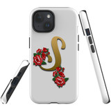For iPhone 15 Case Tough Protective Cover, Letter S | Protective Covers | iCoverLover Australia