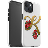 For iPhone 15 Case Tough Protective Cover, Letter K | Protective Covers | iCoverLover Australia