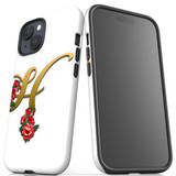 For iPhone 15 Case Tough Protective Cover, Letter H | Protective Covers | iCoverLover Australia