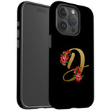 For iPhone 15 Pro Case Tough Protective Cover, Embellished Letter D | Protective Covers | iCoverLover Australia