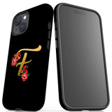 For iPhone 15 Case Tough Protective Cover, Embellished Letter F | Protective Covers | iCoverLover Australia