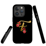 For iPhone 15 Pro Case Tough Protective Cover, Embellished Letter F | Protective Covers | iCoverLover Australia