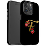 For iPhone 15 Pro Case Tough Protective Cover, Embellished Letter F | Protective Covers | iCoverLover Australia