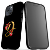 For iPhone 15 Case Tough Protective Cover, Embellished Letter D | Protective Covers | iCoverLover Australia