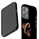 For iPhone 15 Pro Case Tough Protective Cover, Embellished Letter C | Protective Covers | iCoverLover Australia