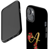 For iPhone 15 Case Tough Protective Cover, Embellished Letter A | Protective Covers | iCoverLover Australia