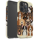 For iPhone 15 Pro Case Tough Protective Cover, Seamless Dogs | Protective Covers | iCoverLover Australia