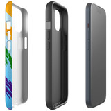 For iPhone 15 Case Tough Protective Cover, Rainbow Brushes | Protective Covers | iCoverLover Australia