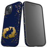 For iPhone 15 Case Tough Protective Cover, Pisces Drawing | Protective Covers | iCoverLover Australia