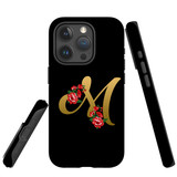 For iPhone 15 Pro Max Case Tough Protective Cover, Embellished Letter M | Protective Covers | iCoverLover Australia