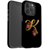For iPhone 15 Pro Case Tough Protective Cover, Embellished Letter K | Protective Covers | iCoverLover Australia
