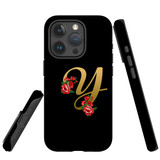 For iPhone 15 Pro Max Case Tough Protective Cover, Embellished Letter Y | Protective Covers | iCoverLover Australia