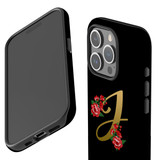 For iPhone 15 Pro Case Tough Protective Cover, Embellished Letter J | Protective Covers | iCoverLover Australia