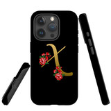 For iPhone 15 Pro Case Tough Protective Cover, Embellished Letter X | Protective Covers | iCoverLover Australia
