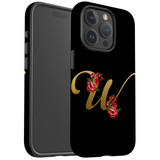 For iPhone 15 Pro Case Tough Protective Cover, Embellished Letter W | Protective Covers | iCoverLover Australia
