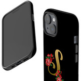 For iPhone 15 Case Tough Protective Cover, Embellished Letter S | Protective Covers | iCoverLover Australia