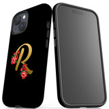 For iPhone 15 Case Tough Protective Cover, Embellished Letter R | Protective Covers | iCoverLover Australia