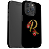 For iPhone 15 Pro Case Tough Protective Cover, Embellished Letter R | Protective Covers | iCoverLover Australia