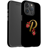 For iPhone 15 Pro Case Tough Protective Cover, Embellished Letter P | Protective Covers | iCoverLover Australia