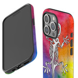 For iPhone 15 Pro Max Case Tough Protective Cover, Rainbow Lizard | Protective Covers | iCoverLover Australia