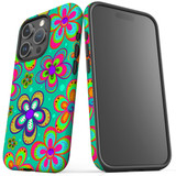 For iPhone 15 Pro Max/15 Pro/15 Plus/15  Tough Protective Case, Retro Floral Design | iCoverLover Australia