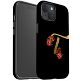 For iPhone 15 Plus Case Tough Protective Cover, Embellished Letter T | Protective Covers | iCoverLover Australia