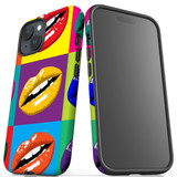 For iPhone 15 Plus Case Tough Protective Cover, Pop Art Lips | Protective Covers | iCoverLover Australia