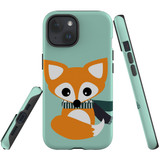 For iPhone 15 Plus Case Tough Protective Cover, Cute Brown Fox | Protective Covers | iCoverLover Australia