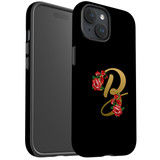 For iPhone 15 Plus Case Tough Protective Cover, Embellished Letter B | Protective Covers | iCoverLover Australia