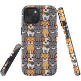 For iPhone 15 Plus Case Tough Protective Cover, Seamless Cats | Protective Covers | iCoverLover Australia