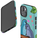 For iPhone 15 Plus Case Tough Protective Cover, Birds In Love | Protective Covers | iCoverLover Australia
