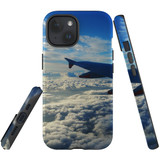 For iPhone 15 Plus Case Tough Protective Cover, Sky Clouds From Plane | Protective Covers | iCoverLover Australia