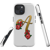 For iPhone 15 Plus Case Tough Protective Cover, Letter A | Protective Covers | iCoverLover Australia