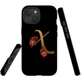 For iPhone 15 Plus Case Tough Protective Cover, Embellished Letter X | Protective Covers | iCoverLover Australia