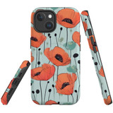 Poppy Field Case - iPhone 15 Pro Max, 15 Plus, 15 Pro, 15 Compatible with MagSafe